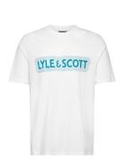 Lyle & Scott Vibrations Print T-Shirt Vit