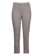 Kylie Crop 586 Bottoms Trousers Slim Fit Trousers Beige FIVEUNITS