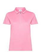 Peoria Ss Polo Shirt Tops T-shirts & Tops Polos Pink Daily Sports
