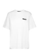Enzyme T-Shirt W. Logo Designers T-shirts & Tops Short-sleeved White R...