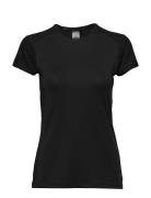 Adv Essence Ss Slim Tee W Sport T-shirts & Tops Short-sleeved Black Cr...