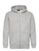 Superdry Essential Logo Zip Hoodie Grå