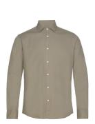 Slhregbond-Garment Dyed Shirt Ls Tops Shirts Casual Green Selected Hom...