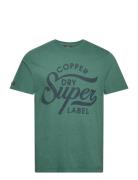 Superdry Copper Label Script Tee Grön