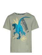 Short-Sleeved T-Shirt Tops T-shirts Short-sleeved Green Jurassic World