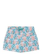 Mango Printed Swimming Trunks Blå