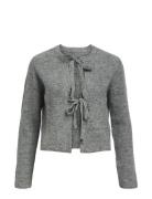 Objparvi Knit Cardigan Noos Tops Knitwear Cardigans Grey Object
