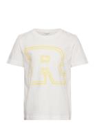 Organic T-Shirt Ss Tops T-shirts Short-sleeved White Rosemunde Kids