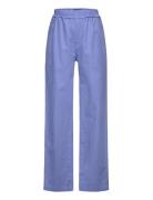 LMTD Nlfhill Linen Reg Pant Blå