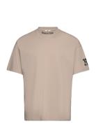 Rrotis Tee Tops T-shirts Short-sleeved Beige Redefined Rebel