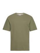 Akkikki Structure Tee Tops T-shirts Short-sleeved Green Anerkjendt
