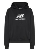 New Balance Sport Essentials French Terry Logo Hoodie Svart