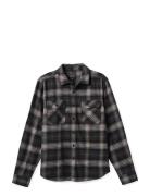 Bowery Lw Ultra Flannel Tops Shirts Casual Black Brixton