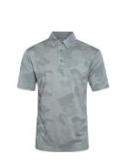 Mens Camou Polo Sport Polos Short-sleeved Grey BACKTEE