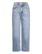 Comfy Straight Jeans Bottoms Jeans Wide Blue Gina Tricot