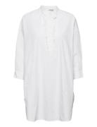 Slfamy 7/8 Long Shirt Ex Tops Tunics White Selected Femme