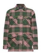 Raven Organic Cotton Flannel Overshirt Tops Overshirts Multi/patterned...