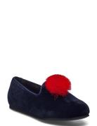 Hums Clown Tassle Loafer Slippers Tofflor Blue Hums