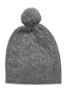 Lambswool Hat Accessories Headwear Hats Beanie Grey FUB