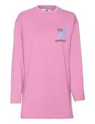 Kg Harlem M04 Long-Sleeve Tee Tops T-shirts & Tops Long-sleeved Pink K...