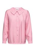 Elissakb Shirt Tops Shirts Long-sleeved Pink Karen By Simonsen