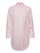 Lr-Saddie Tops Shirts Long-sleeved Pink Levete Room