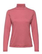 Agnes Ls Roll Neck Sport T-shirts & Tops Long-sleeved Pink Daily Sport...