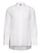 Bessenia2 Tops Shirts Long-sleeved White BOSS