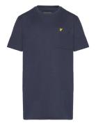 Pocket Tee Tops T-shirts Short-sleeved Navy Lyle & Scott Junior
