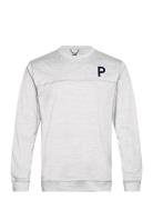 Cloudspun Patch Crewneck Tops Sweat-shirts & Hoodies Sweat-shirts Grey...