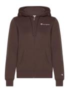 Hooded Full Zip Sweatshirt Sport Sweat-shirts & Hoodies Hoodies Brown ...