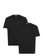 Blue2_Naolo Tops T-shirts Short-sleeved Black HUGO BLUE