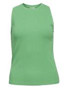 Objjamie S/L Tank Top Tops T-shirts & Tops Sleeveless Green Object