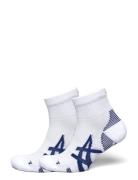 2Ppk Cushion Run Quarter Sock Sport Socks Regular Socks White Asics