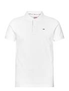 Tommy Jeans Tjm Slim Placket Polo Vit