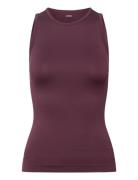 ZEBDIA Women Seamless Tank Top "Rib" Burgundy