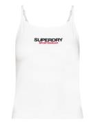 Superdry Sport Sportswear Logo Fitted Cami Vit