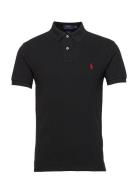 Polo Ralph Lauren Slim Fit Mesh Polo Shirt Svart