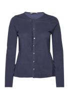 Ragna Ls Top Tops Blouses Long-sleeved Navy ODD MOLLY