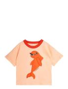 Mini Rodini Dolphin Sp Ss Tee Rosa