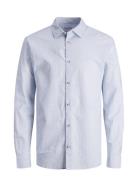 Jack & J S Jjesummer Linen Shirt Ls Sn Blå