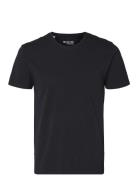 Selected Homme Slhnewpima Ss O-Neck Tee Noos Svart