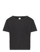 Top Rosie Basic Tops T-shirts Short-sleeved Black Lindex