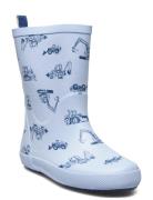 Wellies W. Aop Shoes Rubberboots High Rubberboots Blue CeLaVi