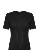 Esella Ss Top Gots Tops T-shirts & Tops Short-sleeved Black Esme Studi...