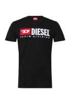 T-Diegor-Div T-Shirt Tops T-shirts Short-sleeved Black Diesel
