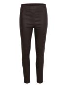 Crtabea Woven Legging Bottoms Trousers Leather Leggings-Byxor Brown Cr...