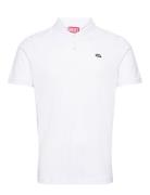 T-Smith-Doval-Pj Polo Shirt Tops Polos Short-sleeved White Diesel
