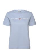 GANT Reg Printed Graphic T-Shirt Blå