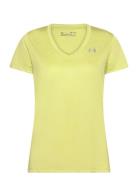 Tech Ssv - Twist Sport T-shirts & Tops Short-sleeved Yellow Under Armo...